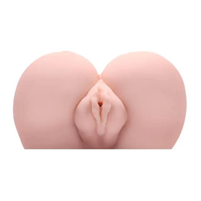 Crazy Bull Vagina and Ass Rose 6 function vibrations - Masturbator, W kolorze cielistym, 22.5 cm