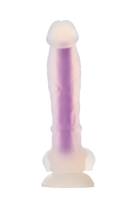 Неоновий фалоімітатор DreamToys Radiant, 19 см (синій)