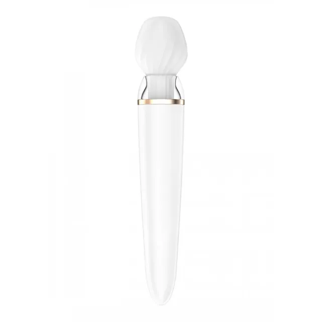 Вібромасажер Satisfyer Double Wand-er, 27 см (білий)