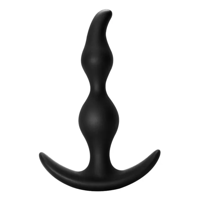 Анальная пробка Lola Games Bent Anal Plug, 13 см (черный)