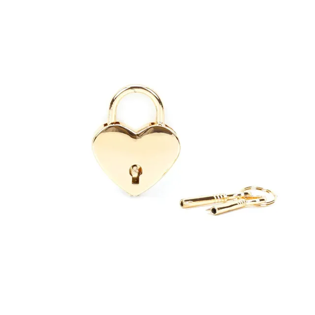 Набір БДСМ замочків Liebe Seele Heart-Shaped Lock, 2 шт (золотий)