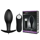 Анальна пробка Pretty Love Vibrating Butt, 7,5 см (чорний)