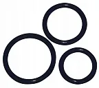 Набір ерекційних кілець Cock Ring Set, 3 шт (чорний)