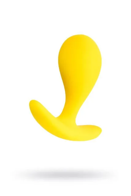 Анальная пробка ToDo Anal Plug Blob, 5.5 см (желтый)