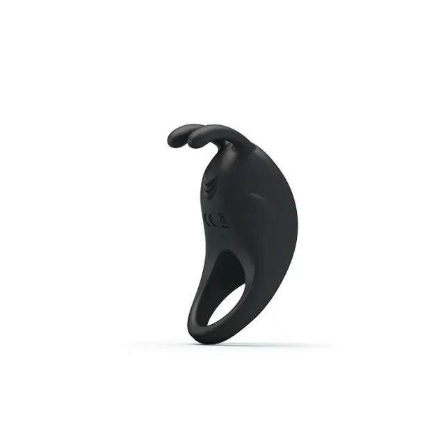 Ерекційне кільце Pretty Love Rabbit Vibrator, 7,5 см (чорний)