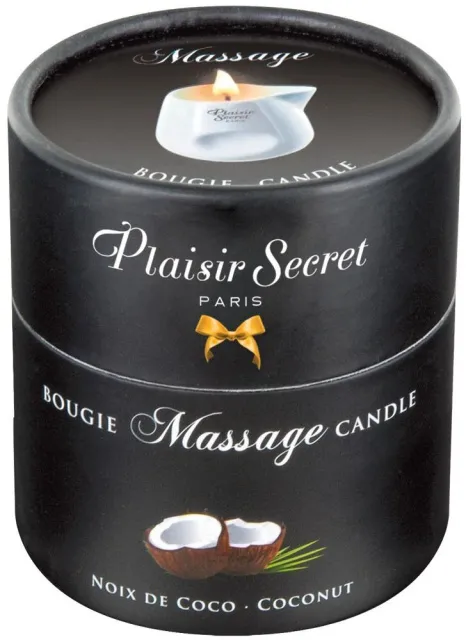 Массажная свеча Plaisir Secret Coconut, 80 мл