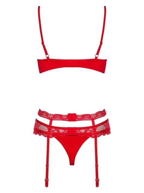Obsessive Heartina - Komplet bielizny, S/M