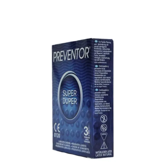 Презервативы Preventor® Super Duper, 3 шт (ваниль)