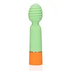 Вібратор Loveline Ribbed Mini, 12 см (зелений)