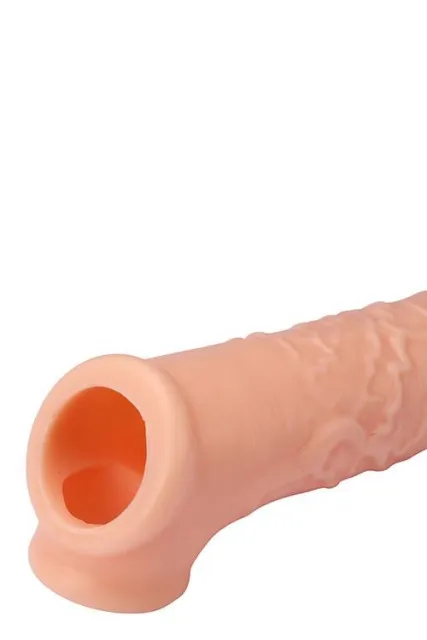 Dream Toys RealStuff Extender with Ball Strap - Nakładka na penisa, W kolorze cielistym, 17 cm