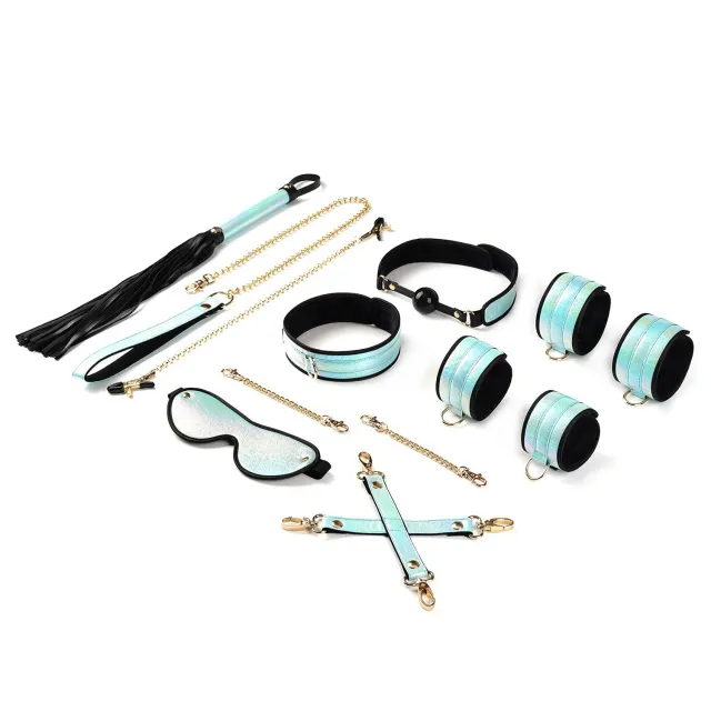 Бондажный набор Liebe Seele Bondage Set, 8 шт (голубой)