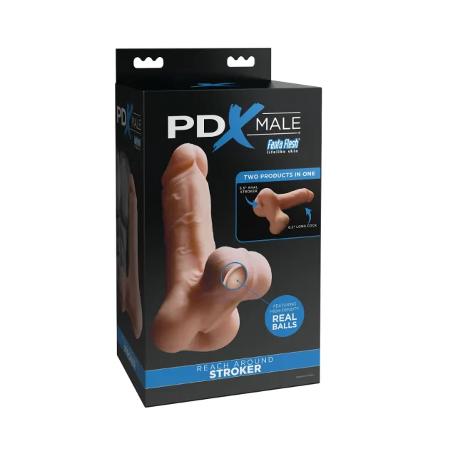 Pipedream Reach Around Stroker Light -, W kolorze cielistym, 24.1 cm