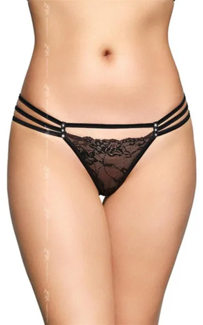 Трусики-стринги SoftLine G-String 2493, M/L (черный)