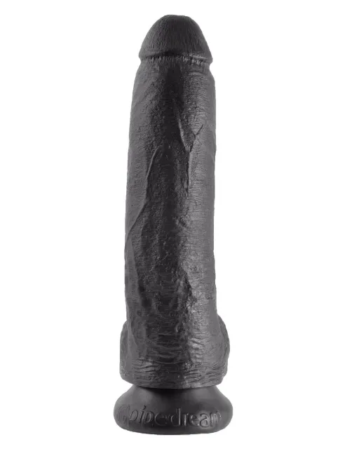 Фаллоимитатор King Cock 9" With Balls, 26 см (черный)
