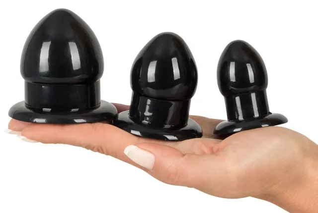 Набор анальных пробок You2Toys Anal Stretching Plug Kit, 3 шт (черный)