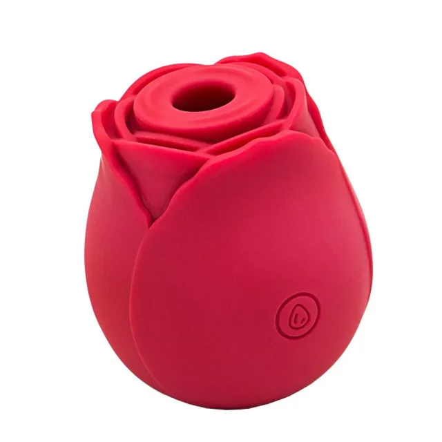 Вакуумний стимулятор клітора Unihorn Red Rose, 6,2 см (червоний)