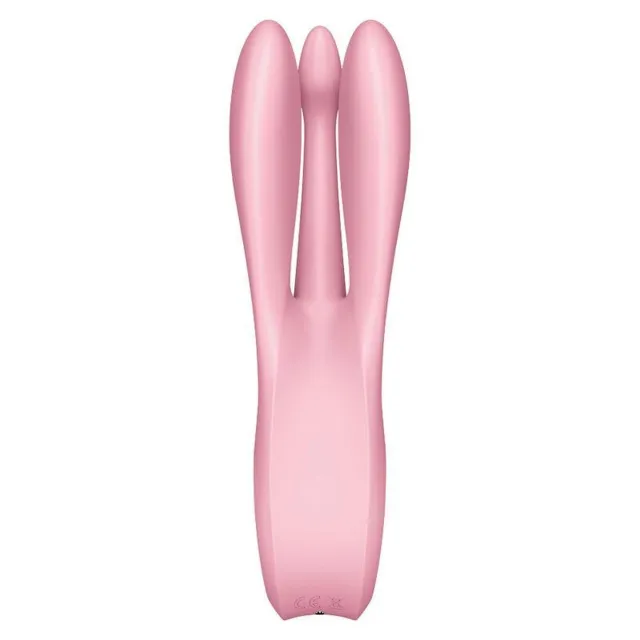 Вібратор для клітора Satisfyer Threesome 1, 14 см (рожевий)