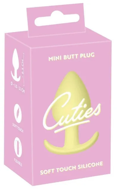 Анальна пробка Orion Cuties, 6,5 см (жовтий)