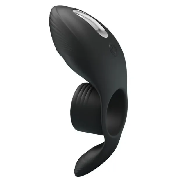 Pretty Love Master Ring - Pierścień wibracyjny, Czarny, 11 cm