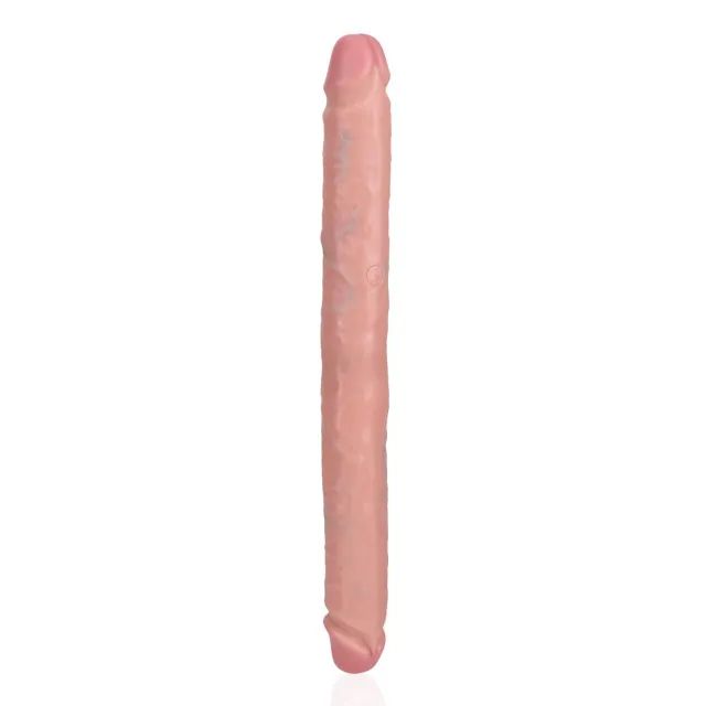 Двосторонній фалоімітатор RealRock Double Dong 14", 35.6 см (тілесний)