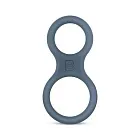Кільце ерекційне Boners Classic Cock & Ball Ring, 10,5 см (сірий)
