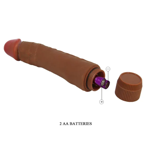 BAILE Barbara Dwarf 8.3'' - Wibrator, Brązowy, 24 cm