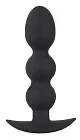 Black Velvets Heavy Beads - Korek analny, Czarny, 13, 3 cm