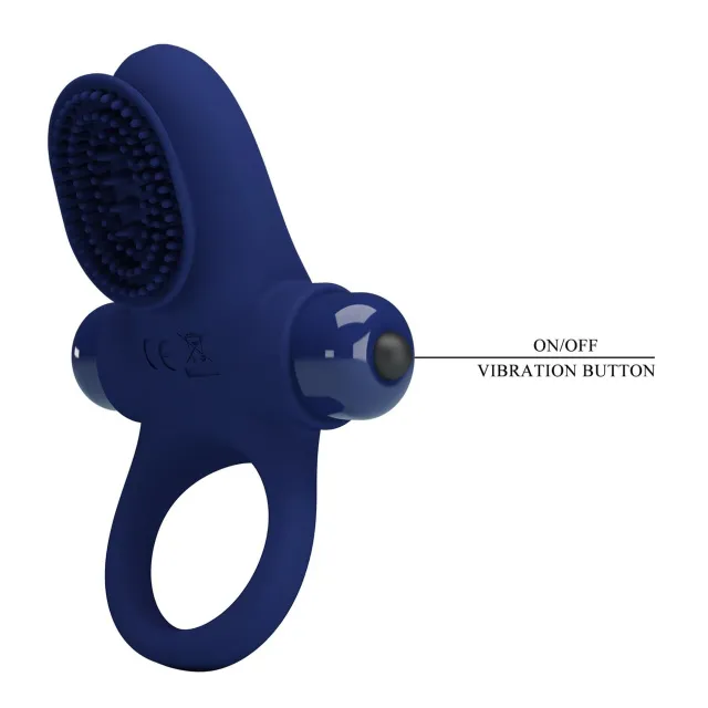 Эрекционное кольцо Pretty Love Powerful Ring, 8,6 см (синий)