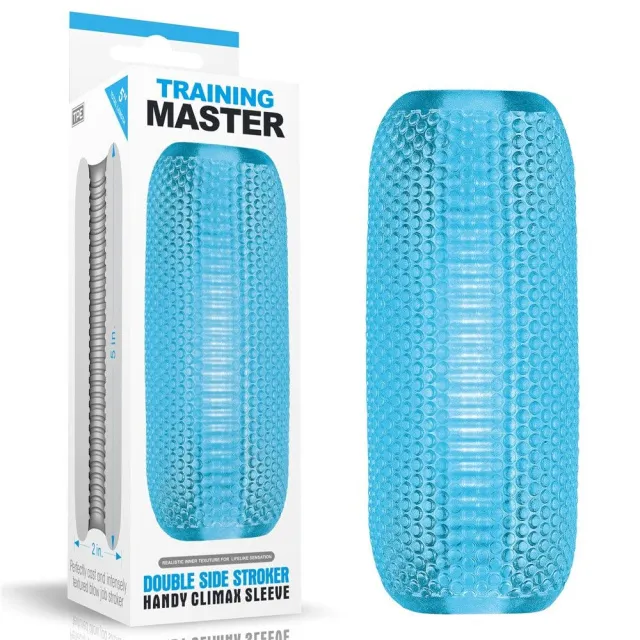 Мастурбатор Training Master Double Side Stroker (синий)