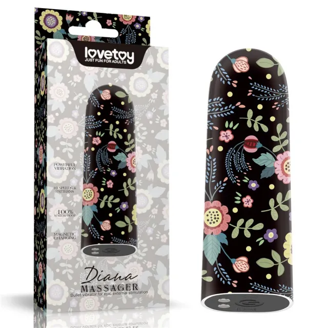 Вибратор для клитора Lovetoy Diana Massager, 8.5 см (черный)