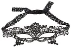 Cottelli ACCESSOIRES - Koronkowa maska, Czarny, One size