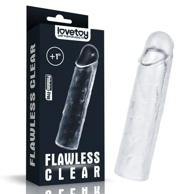 Насадка на пенис  LoveToy Add 1 Flawless, 15,5 см (прозрачный)