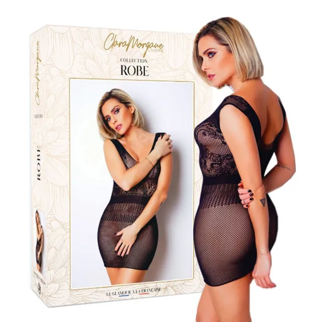Мини-платье Clara Morgane CM-93294, One Size (черный)