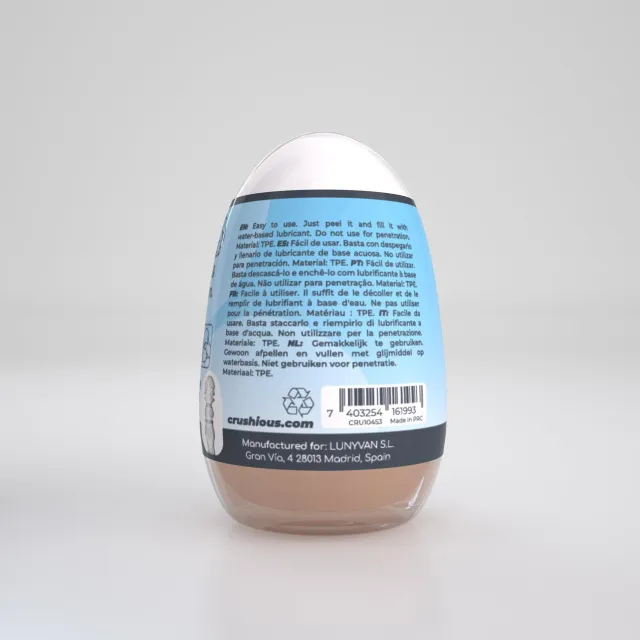 Мастурбатор яйцо Crushious Ezy Egg The Lover (телесный)