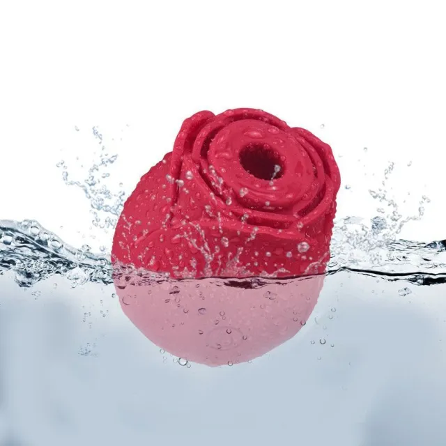 Вакуумний стимулятор клітора Unihorn Red Rose, 6,2 см (червоний)