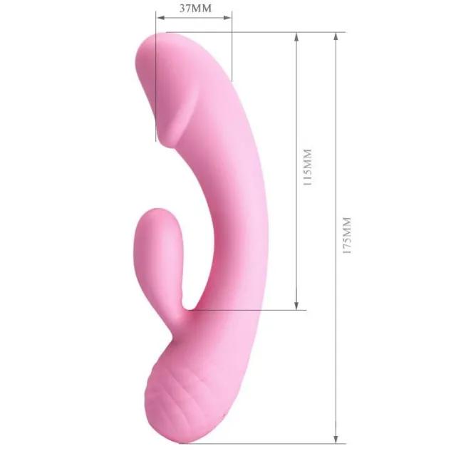 Pretty Love Ron - Wibrator królik, Jasnoróżowy, 17, 5 cm
