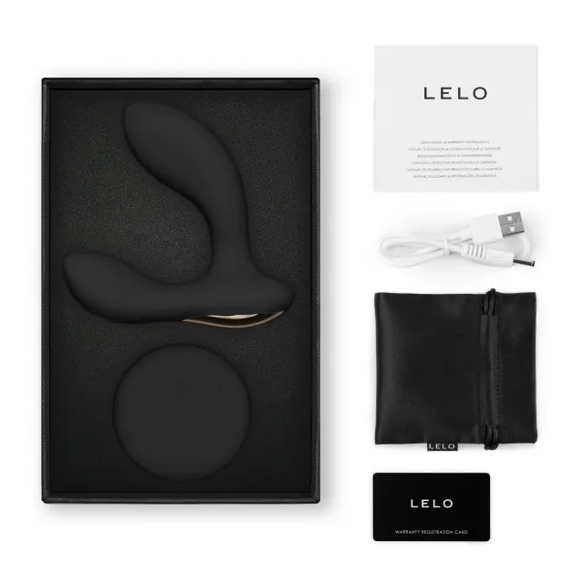 Стимулятор простаты LELO Hugo 2 Remote, 10,7 см (черный)