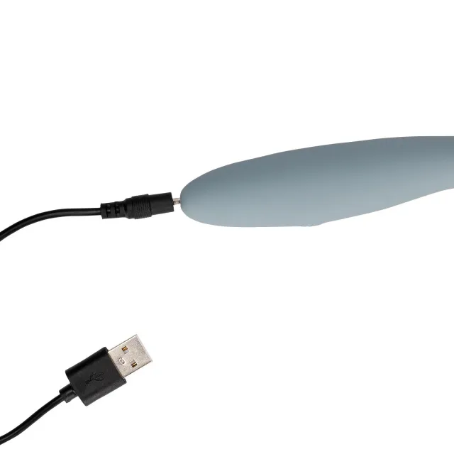 Вибратор Loveline Ultra Soft Silicone G-Spot, 20 см (серый)