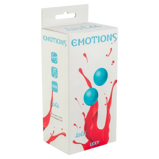 Вагинальные шарики Lola Toys Emotions Lexy Small, 2 шт (бирюзовый)
