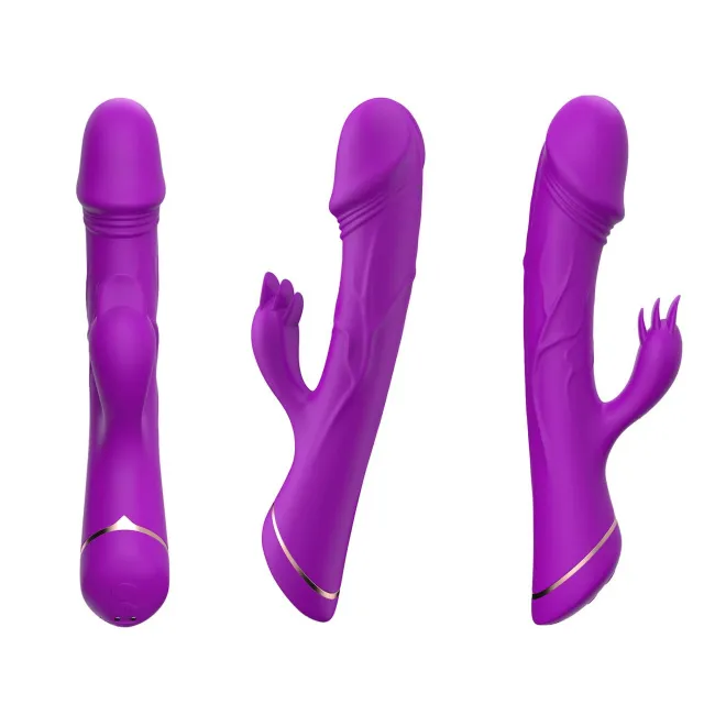 Вибратор-кролик B - Series Joy Rubberco, 20.5 см (фиолетовый)