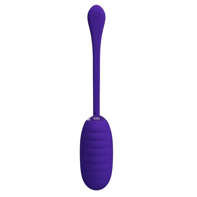 Віброяйце Pretty Love Kirk Super Soft Silicone, 19.7 см (синій)