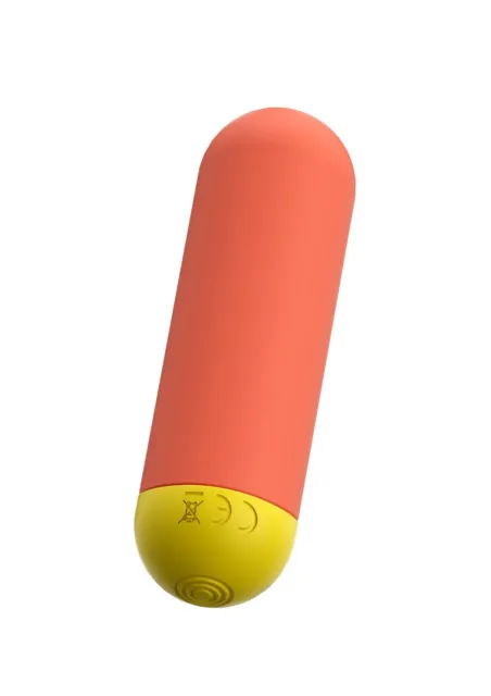 Romp Romp Riot - Wibrator łechtaczkowy, Pomarańczowy, 7 cm