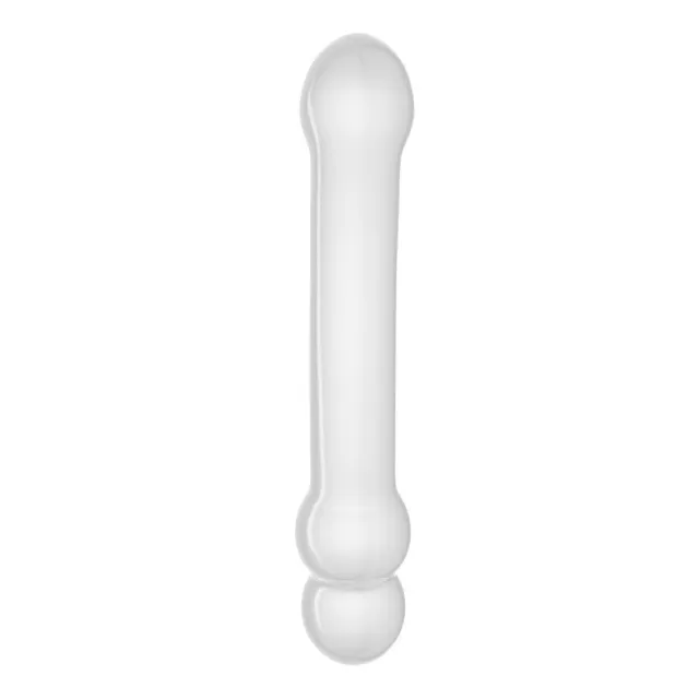 Скляний фалоімітатор LoveToys Glass Romance, 19 см (прозорий)