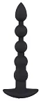 Анальний ланцюжок з вібрацією Black Velvets Rechargeable Beads, 21 см (чорний)