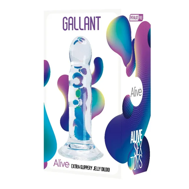 Alive Gallant Jelly - Dildo, Przezroczysty, 16 cm