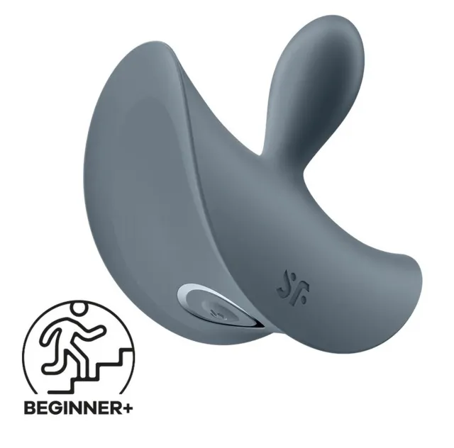 Анальная пробка Satisfyer Booty Absolute Beginners 2, 7.9 см (серый)