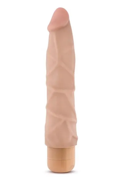 Blush Dr. Skin Cock Vibe 1 - Wibrator, W kolorze cielistym, 22.9 cm