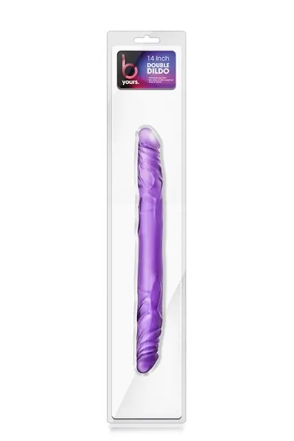 Blush 14 Inch Double Dildo - Dwustronny dildo B, Fioletowy, 35 cm