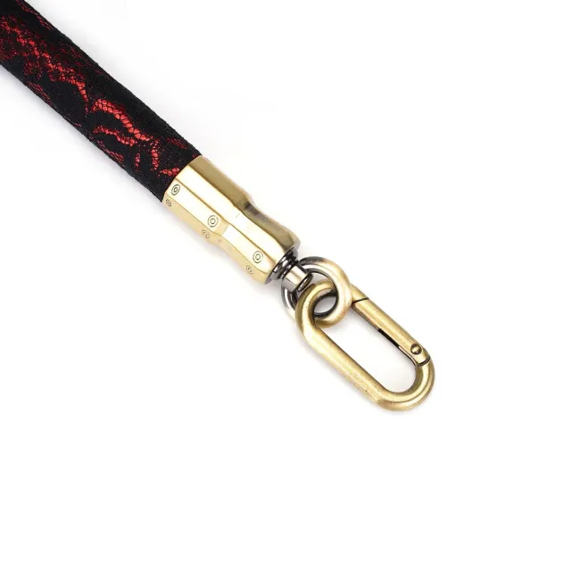 Фиксатор Liebe Seele Victorian Garden Lace Spreader Bar, 50 см (черный с красным)