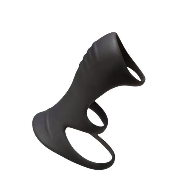 Насадка на пенис Fetish Provoke ProStimulate N06, 8,7 см (черный)